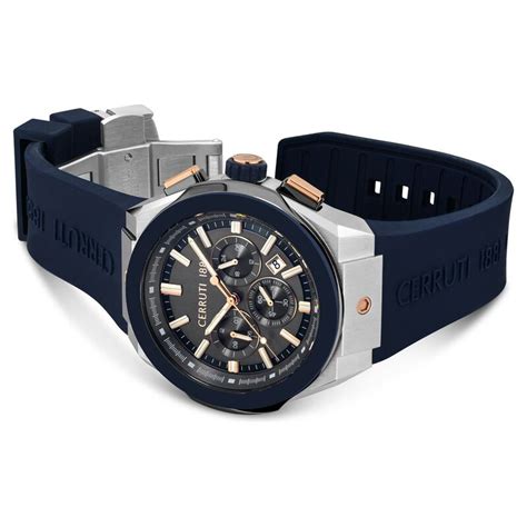 Buy Online Cerruti 1881 Grey Dial Silicone Strap Watch for Men ...