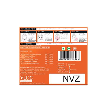Buy Best Salon At Home Combo - Papaya Fruit Facial Kit & Gold Bleach - VLCC