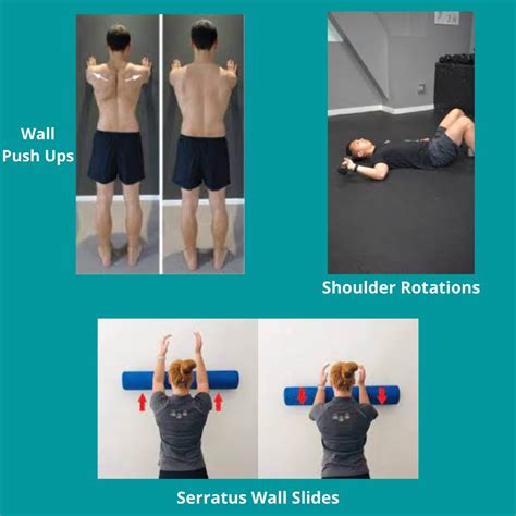 Serratus Anterior Exercises Winged Scapula