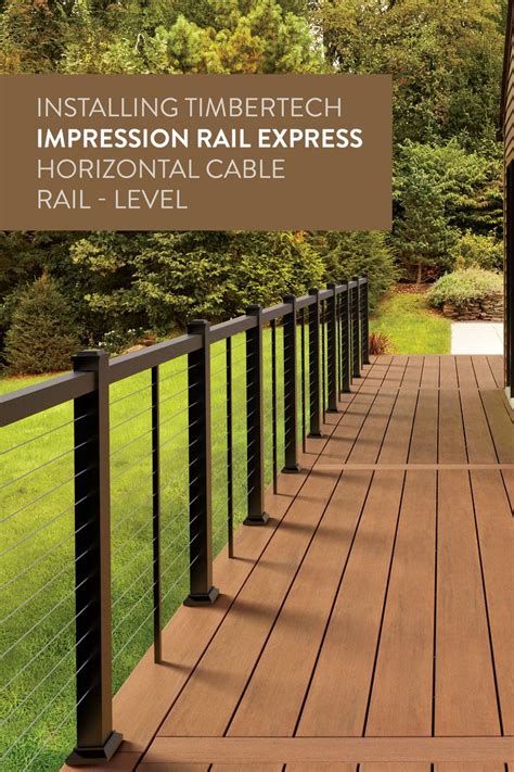 TimberTech Cable Rail System Installation 的图像结果