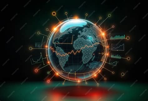 Dynamic data visualization in 3d | AI-generated image