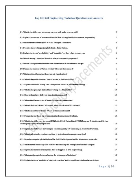 Image result for Civil Engineering Question Answer