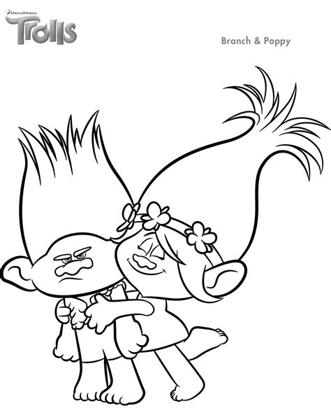 Trolls Movie Coloring Pages - Best Coloring Pages For Kids