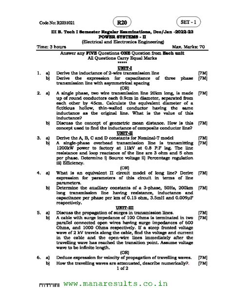 R2031021102022 - Previous year question papers - Code No: R2031021 R20 ...