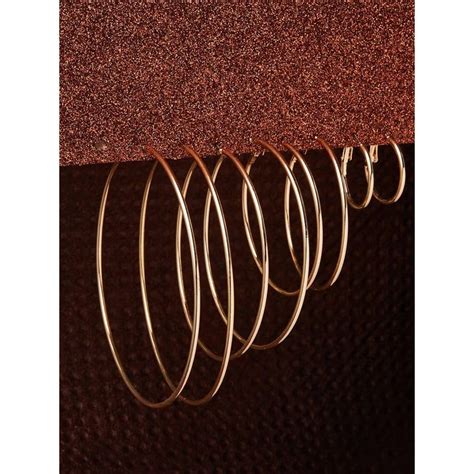 Buy Accessorize London Womens Gold (Set of 4) Simple Hoops Multipack Online
