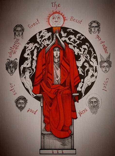 Icon of Babalon * Fine Art Print of Babalon * Scarlet Woman and the ...