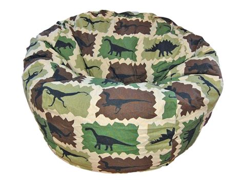 Ahh! Products Dinosaurs Camouflage Kid Bean Bag Chair, Multicolor ...