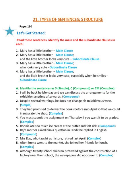 Types of Sentence Structures 的图像结果