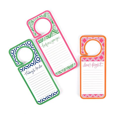 Two's Company Assorted Chit Chat Door Pad with Three Patterns/Sayings ...