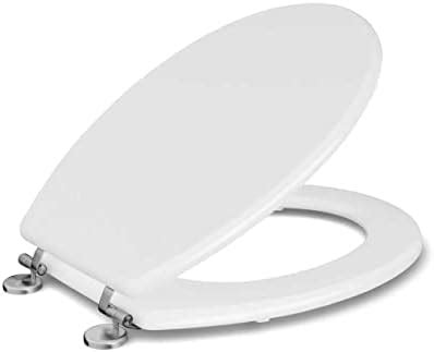 KOHLER Escale Anti-microbial, Quiet-Close, Slim Toilet Seat in White ...