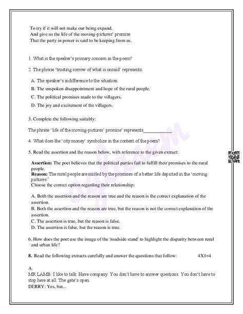 English Class 12 Sample Papers 的图像结果