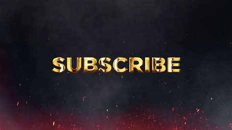 Golden YouTube Subscribe Animation for your videos | Pinterest in 2025 ...