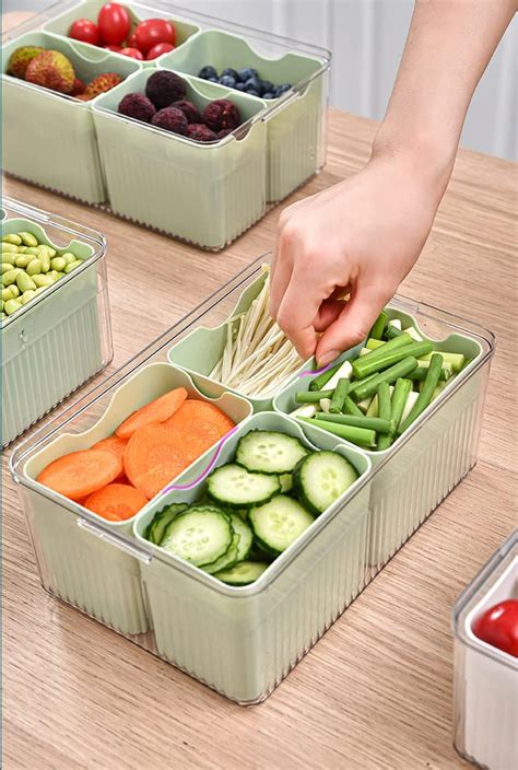 Buy INFIJYON Food Storage Containers with Lids, Clear Plastic Kitchen ...