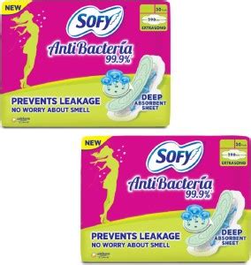 SOFY Anti Bacteria Extra Long 30 Pads Sanitary Pad | Buy Women Hygiene ...