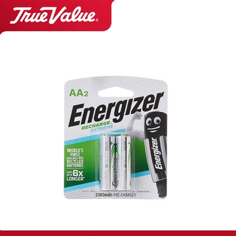 Energizer Recharge Extreme AA Battery 2pcs NH15ERP2 2300mAh ...