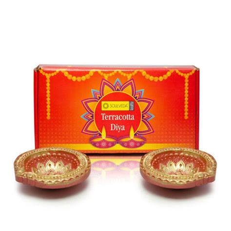 Hand Painted Earthen Terracotta Clay Diyas – Cycle.in