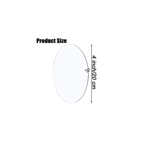 Buy 20 Pieces Clear Circle Acrylic Sheet 4 Inch Acrylic Plexiglass Disc ...