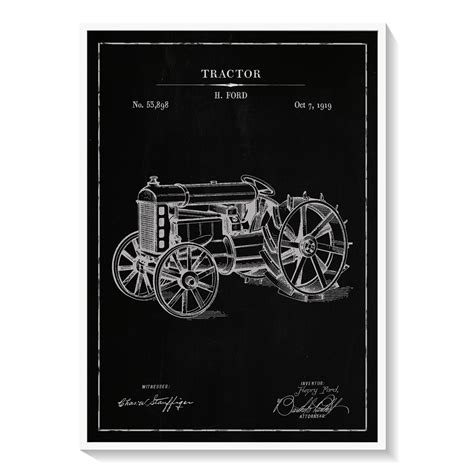 Chalk Tractor: Buy Premium Framed Blueprints & Patent Art Online ...