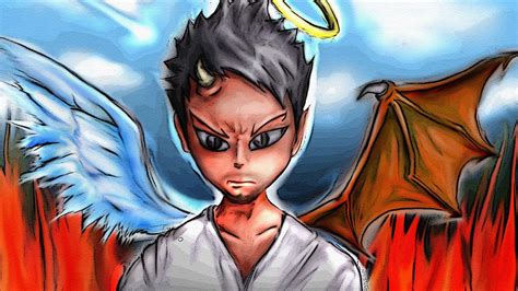 Wallpaper angel, devil, art, contradiction, essence hd, picture, image