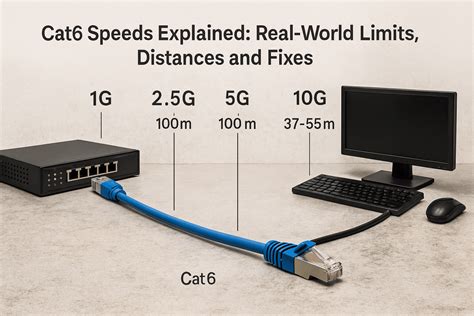 Cat6 Speeds – 1G/2.5G/10G Limits, Distances and Fixes