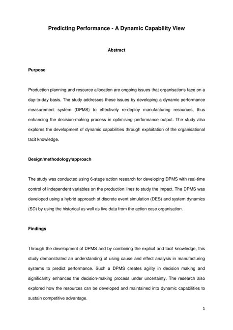 Image result for Dynamic Capability View