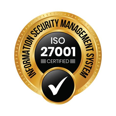 ISO 27001 Certified Badge Or Information Security Management System ...
