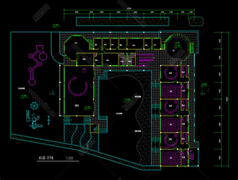 精品幼儿园全套CAD施工图，幼儿园CAD图纸下载 - 易图网