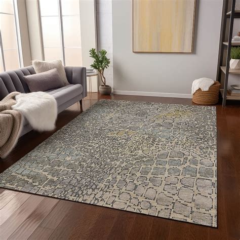 Addison Rugs Chantille ACN988PU 5 x 7 (ft) Putty Rectangular Indoor ...