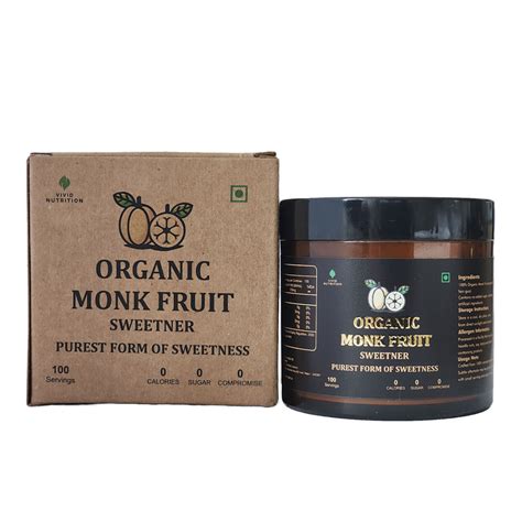 100% Pure Monk Fruit Sweetener (No Erythritol) | Zero-Calorie Natural ...