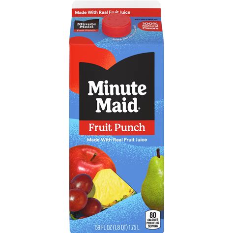 Minute Maid Fruit Punch Real Fruit Juice Drink, 59 fl oz Carton ...