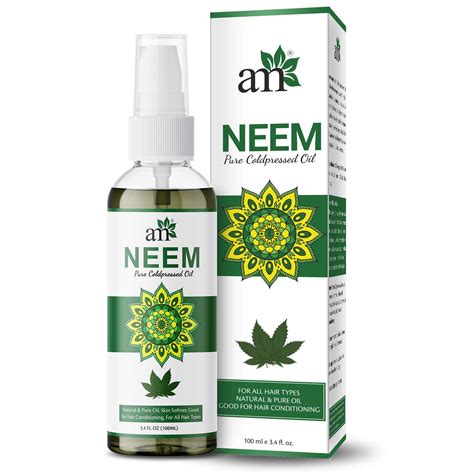Buy AromaMusk USDA Organic 100% Pure Cold Pressed Neem Oil For Hair ...