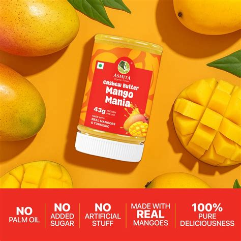 Mango Mania Cashew Butter | Made with Real Mango | No Additives