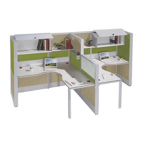 2 Seating Workstation Table with Aluminium Panel & Metal Leg