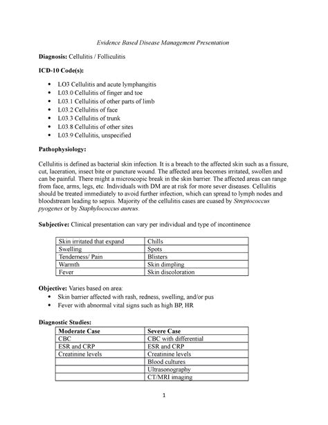 Cellulitis Folliculitis-2 - Evidence Based Disease Management ...
