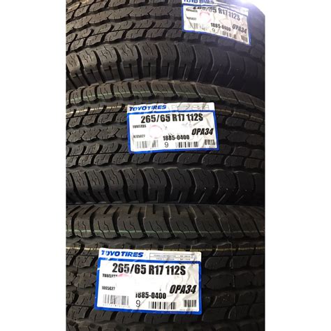 265/65R17 265 65 17 TOYO OPA34 Car Tyre Tire Kereta Tayar Wheel Rim 17 ...