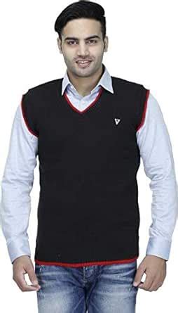Buy Super weston Men's Wool V-Neck Sweater (9.48948989468165E+34_Black ...