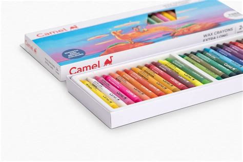 Camel Camlin Kokuyo Extra Long Wax Crayons - 24 Shades : Amazon.in ...