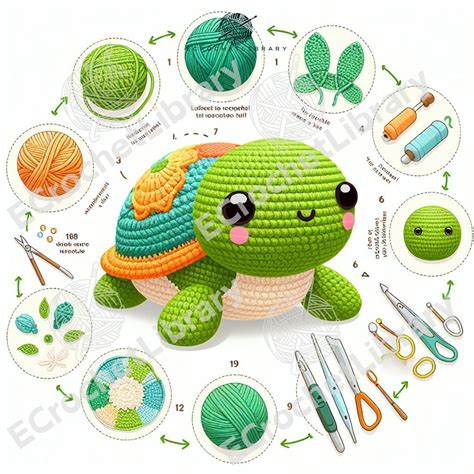 Image result for 3D Crochet Turtle Tutorial
