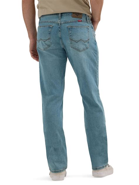 Wrangler Men's Straight Fit Jeans with Stretch Denim and 5 Pockets ...