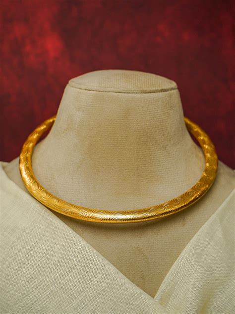 Gold Plated Handcrafted Brass Hasli