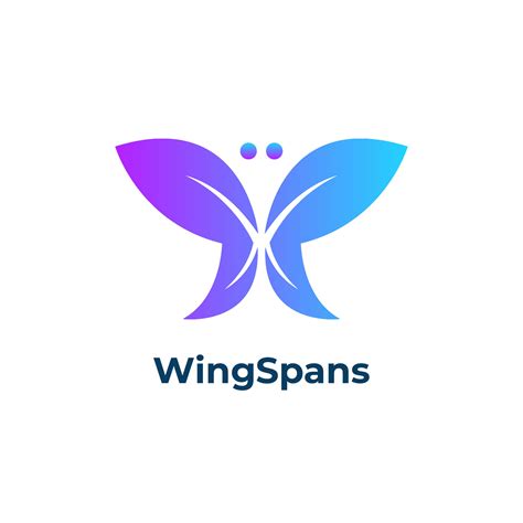 Wingspans - Gradient Butterfly Wings Logo Design Templates Isolated 37237242 Vector Art at Vecteezy