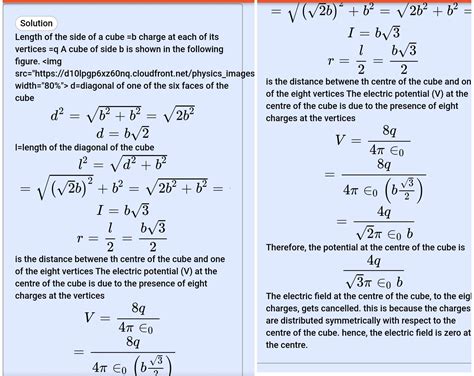 [tex] \mathrm{Question} \: - [/tex]A cube of side b has a charge q at ...