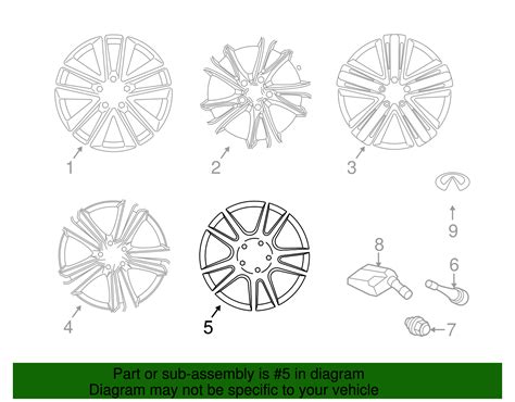 403004HK6A - Q50 OEM Spare Wheel 403004HK6A, 18" - 2016-2020 Infiniti ...