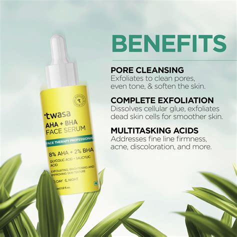 Buy AHA BHA Serum for Acne & Glowing Skin @ Best Price India – Twasa ...