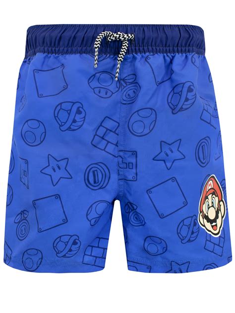 Super Mario Bros Super Mario Boys Mario Swim Shorts Gaming | Desertcart ...