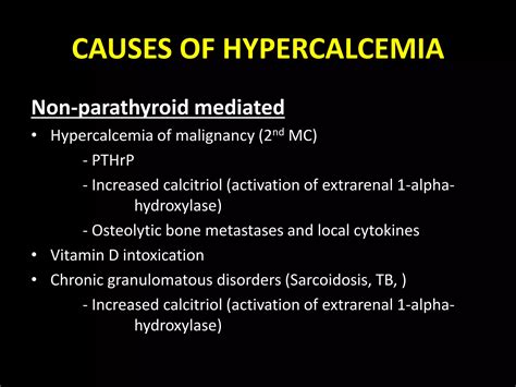 Calcium metabolism hypercalcemia | PPTX | Endocrine and Metabolic Diseases | Diseases and Conditions