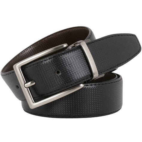 Labnoft Mens Pu Leather Reversible Belt