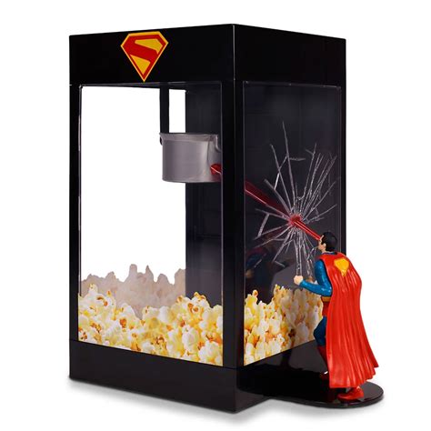 This Popcorn Bucket Has Superman Using Heat Vision On The Popcorn Kettle