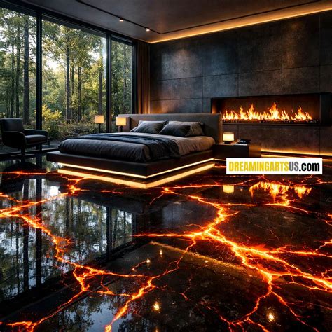 LED Screen Lava Flooring Ideas for Ultra-Modern Luxury Homes