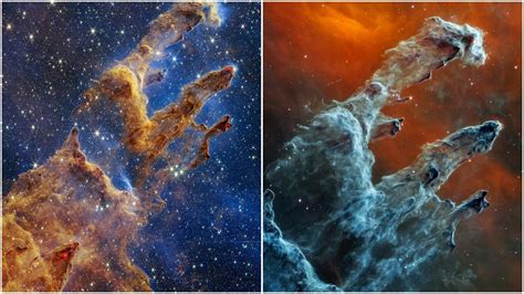 Webb paints haunting picture of pillars of creation as they bury new ...